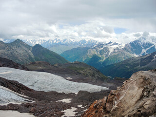 Obraz premium North Caucasus, mountain landscape, Elbrus