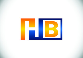 H B Initial Letter Logo design, Graphic Alphabet Symbol for Corporate Business Identity