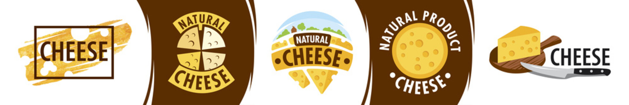 Vector Logo Of The Cheese Production Company