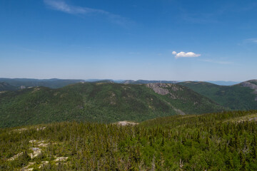 Beautiful landscape in the Grands-Jardins national park, Canada