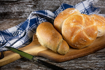 Fresh bread for breakfast.