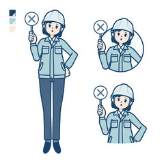 simple work wear woman_cross-panel