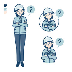 simple work wear woman_Question-pose