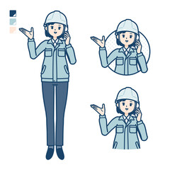 simple work wear woman_smartphone-call