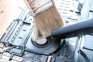 Engineer technician man upgrade and maintenance digital pc. Solutions services electronic hardware....