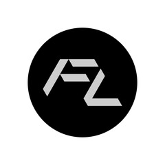 FL Letter Logo Design With Simple style