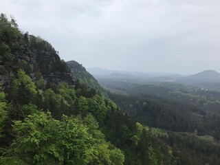 mountain landscape after the rain