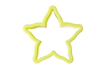 decorative baking molds isolated on white background. Cooking for children concept.