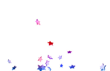 Abstract confetti flying star.