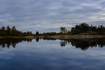 Obraz premium reflection in water, beautiful scenery