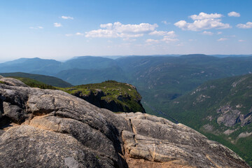 Beautiful view from the top of the "mont des érables" , in Quebec