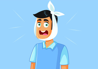 Man in Pain Suffering Severe Toothache