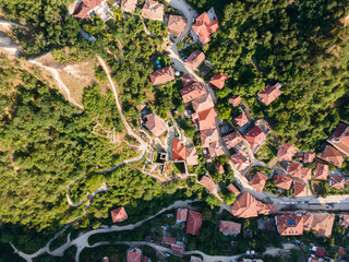 Panorama of historical town of Melnik, Bulgaria