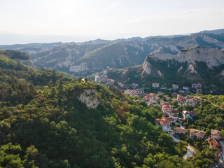 Fototapeta na wymiar Panorama of historical town of Melnik, Bulgaria