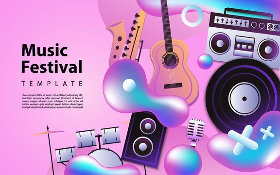 Creative modern background design based music theme style.