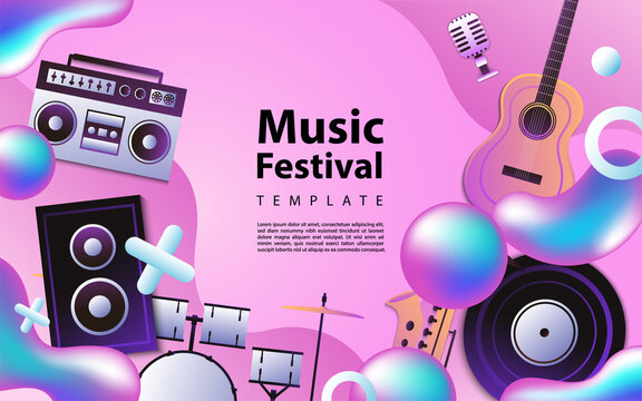 Creative modern background design based music theme style.