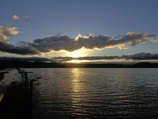 Obraz premium Por do sol na Lagoa