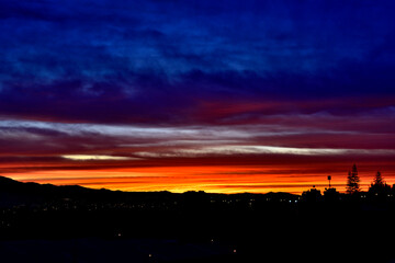 sunset in the valley of arequipa
