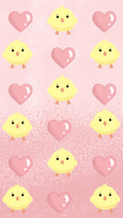 Fondo love pollito
