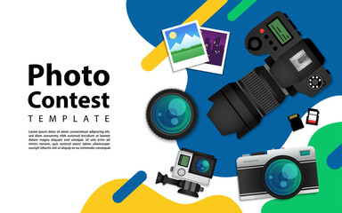 Creative modern background design based photography theme style.