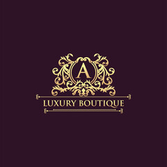 Luxury Logo template in vector for Restaurant, Royalty, Boutique, Cafe, Hotel, Heraldic, Jewelry, Fashion and other vector illustration
