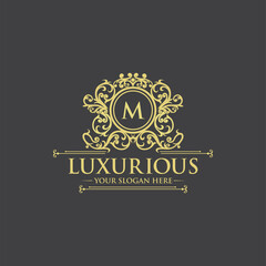 Luxury Logo template in vector for Restaurant, Royalty, Boutique, Cafe, Hotel, Heraldic, Jewelry, Fashion and other vector illustration
