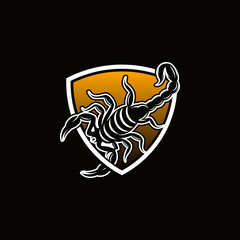 Scorpion logo design template vector Illlustration