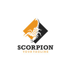 Scorpion logo design template vector Illlustration