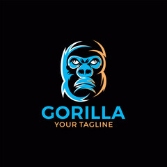 Creative logo design and Unique mascot of Gorilla.