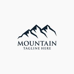 Mountain Logo Template. Vector Illustrator.
