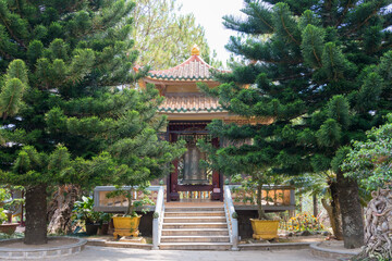 Fototapeta premium Truc Lam Zen Monastery. a famous Historical site in Dalat, Vietnam.