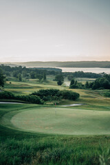 golf course in the morning