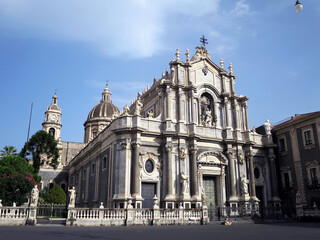 The Catania Cathedral in Catania, Sicily, ITALY