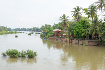 Mekong River at Don Khon in 4000 islands, Champasak Province, Laos.