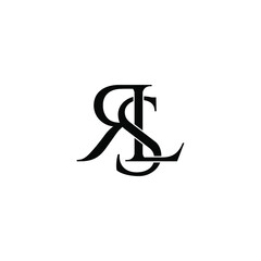rsl letter original monogram logo design
