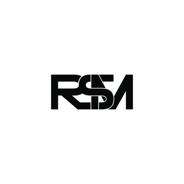 rsm letter original monogram logo design