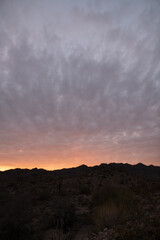 sunset in the mountains