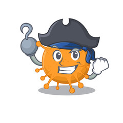 Anaplasma cartoon design in a Pirate character with one hook hand