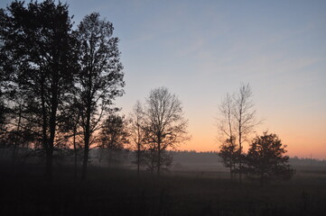 Zach&oacute;d Słońca na Mazurach.