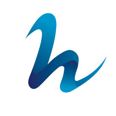 Vector logo Letter h Design in eps 10. Simple template and ready to use