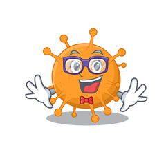 A cartoon drawing of geek anaplasma wearing weird glasses