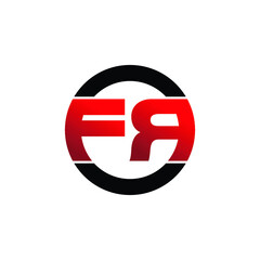 Letter FR logo icon design vector. monogram logo vector illustration