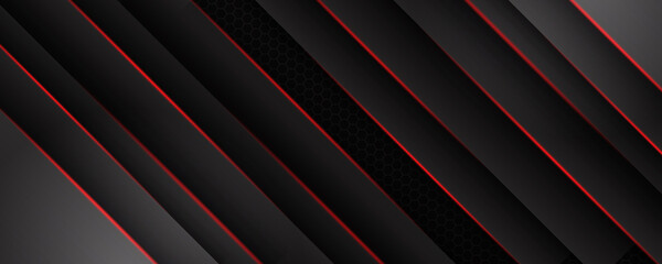 Fototapeta premium Abstract red black metal background with dynamic effect. Motion vector Illustration. Can be used for advertising, marketing, presentation.