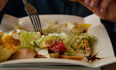 salad with shrimps