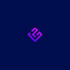 LP  company linked letter logo creative
