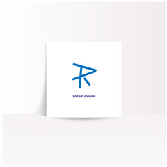 business logo. simple logo letter R simple