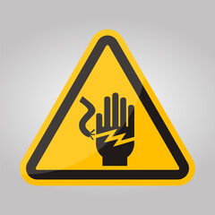 Obraz premium Electrical Shock Electrocution Symbol Sign, Vector Illustration, Isolate On White Background Label .EPS10