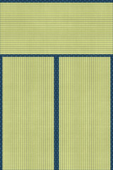 畳のイラスト　三畳　祝儀敷きの敷き方　菱柄　和室　日本家屋