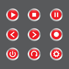 push button icon vector design illustration