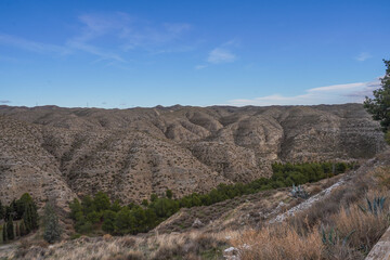 Landscape in Monegros. Zaragoza,Aragon.Spain